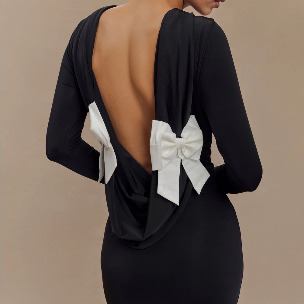 Meshki Bennett Slinky Long Sleeve Maxi Dress